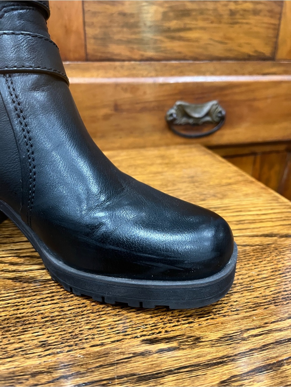Baretraps Towanda Black Ankle Booties – Size 7.5 🖤 Fall Witchy Moto Edgy - Picture 3 of 9